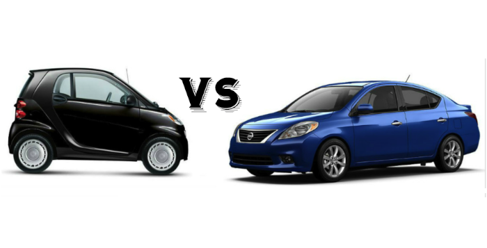 smart-fortwo-pure-vs-nissan-versa-note-s