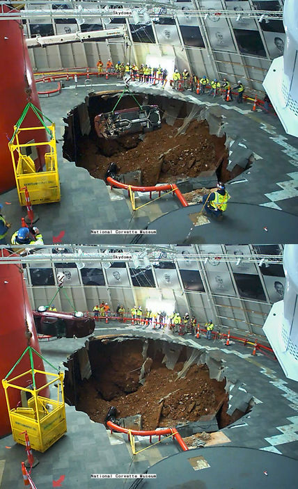 corvette-museum-sinkhole-removal-1993-ruby-red-40th-anniversary