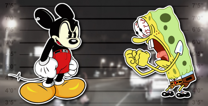 angry-mickey-mouse-spongebob-squarepants-russia-dash-cam-road-rage-attack